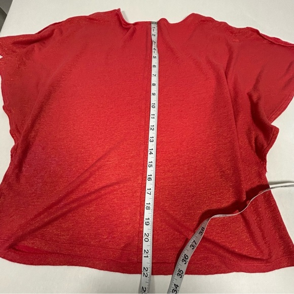 2 for$15 Chico's Vibrant Red Short Sleeve Top 
Chico’s Size 2 (L/12) - Picture 16 of 16